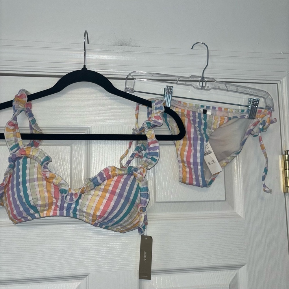 NWT J. Crew Ruffle Bikini - Picture 2 of 9